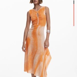 Desigual JACQUARD CUT-OUT DRESS